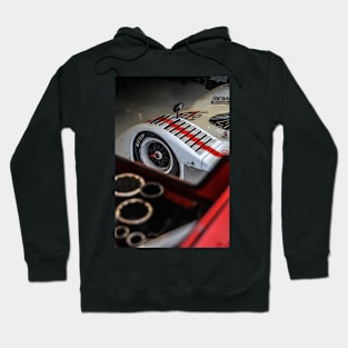 Racing Sportscar Garage Print Hoodie